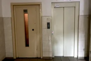 Nieszczęśliwy wypadek. Pies uduszony w windzie na Brodwinie