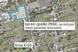Przymiarki do budowy biurowca na terenie PKM