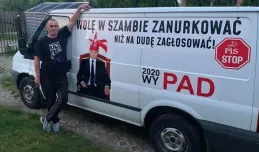 Zatrzymany za hasła przeciwko prezydentowi Andrzejowi Dudzie