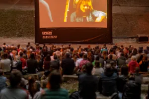 Kino po zachodzie słońca w Teatrze Leśnym