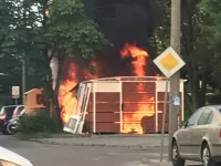 Seria pożarów wiat śmietnikowych na Chełmie. Możliwe podpalenia