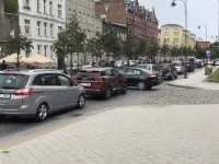 Korki na Łąkowej po otwarciu nowego skrzyżowania