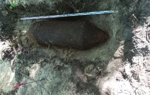 Bomba lotnicza znaleziona na Westerplatte