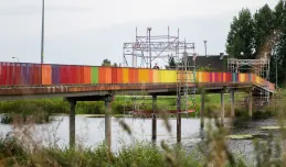 Znika kolorowa instalacja nad Opływem Motławy