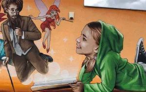 Gdańsk-Przeróbka: nowy mural Looneya przy bibliotece