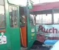 Zderzenie tramwaju i autobusu na Przymorzu