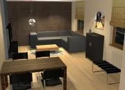 Salon z aneksem kuchennym dla Celiny