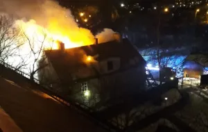 Nocny pożar pustostanu w Gdańsku