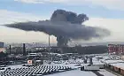 Pożar opon i hali na złomowcu w Letnicy