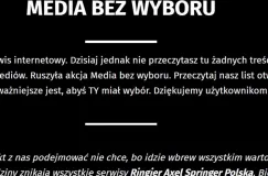 Ogólnopolski protest mediów w związku z planowanym podatkiem
