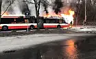 Gdańsk. Pożar autobusu miejskiego