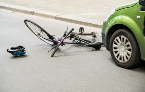 Dużo wypadków z rowerami w 2020