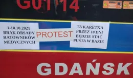 Protest ratowników od piątku. W Gdańsku miało wyjechać tylko 6 z 14 karetek