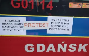 Protest ratowników od piątku. W Gdańsku miało wyjechać tylko 6 z 14 karetek