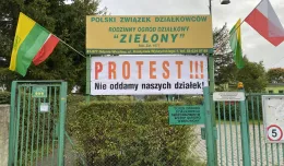 Działkowcy z Wiczlina protestują przeciw planom budowy drogi. Będzie pikieta