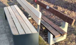 Ławka na ławce w parku, by oszczędzić na niepotrzebnym transporcie