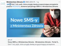 Ministerstwo Zdrowia wysyła 7 mln SMS-ów ws. szczepień