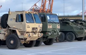 Amerykański sprzęt wojskowy w Porcie Gdynia
