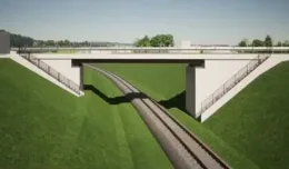 Przejście podziemne i dwa wiadukty na nowym odcinku kolejowym PKM