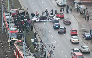 Zderzenie aut na Podwalu Grodzkim