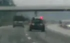 Szarża żandarmerii na autostradzie A1