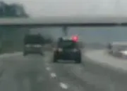 Szarża żandarmerii na autostradzie A1