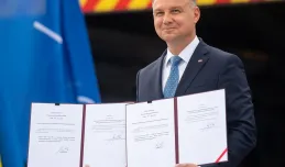 Andrzej Duda w Gdyni podpisał ustawy ws. akcesji Szwecji i Finlandii do NATO