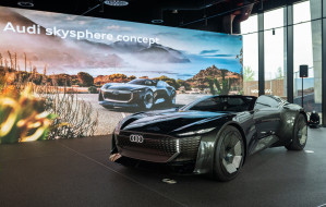 Koncepcyjne Audi skysphere i A6 e-tron w Gdańsku