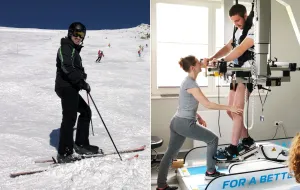 Wypadek na nartach, który zmienił jego życie. Walczy, żeby stanąć na nogi