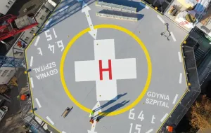 Lądowisko na dachu szpitala na ukończeniu. Helikoptery wylądują w Gdyni w 2023 r.