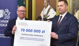 Politechnika Gdańska dostała czeki na ponad 76 mln zł od MEiN