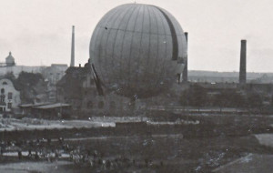 Balon nad Wałową. Rzadkie zdjęcie z 1914 r.