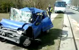 Wypadek czterech pojazdów na ul. Słowackiego