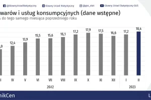 Inflacja w lutym 2023 r. 18,4 proc. Ceny w górę