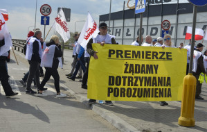 Solidarność blokowała dojazd do Baltic Hub