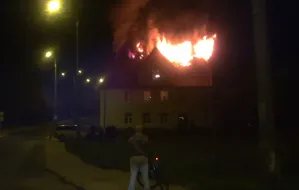 Groźny pożar na gdańskim Chełmie