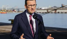 Premier Mateusz Morawiecki w porcie w Gdyni o rynku zbóż