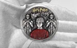Kolekcjonerska moneta z Harrym Potterem z Gdańska