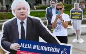 Kampania wyborcza: Aleja "milionerów PiS" w Sopocie