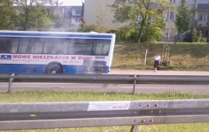 Zapalił się autobus na Karwinach