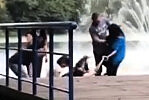 Spanking Tenåringer på Pusty Staw.  Gjerningsmennene ble arrestert