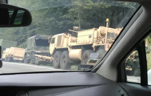 Wojskowe pojazdy na ulicach Trójmiasta