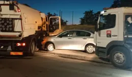 Miejskie zamiatarki zablokowały auto z pijanym kierowcą