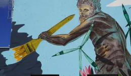 Antysmogowy mural przy ul. Havla. GPEC pomalował swój budynek