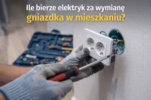 Ile bierze elektryk za wymianę gniazdka w mieszkaniu?