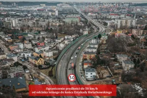 Od środy Estakadą Kwiatkowskiego 50 km/h