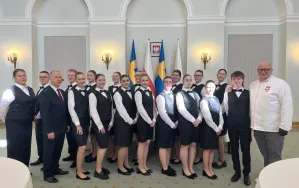 Uczniowie z gdańskiej szkoły obsługiwali obiad prezydenta RP na cześć pary królewskiej Szwecji