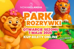 Nowa Holandia wraca w majówkę. Park rozrywki w Elblągu otwiera sezon