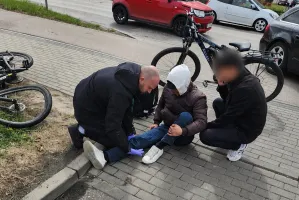Wracali z kursu pierwszej pomocy, pomogli rannemu rowerzyście