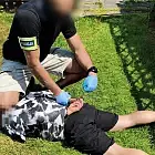 Odepchnął policjantów i uciekł, ale nie na długo